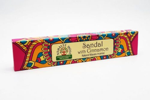 Namaste India szantál és fahéj füstölő (15g)