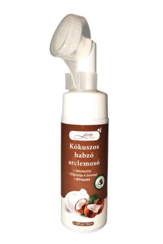 Habzó arclemosó szilikonkefével, kókuszos (150ml)